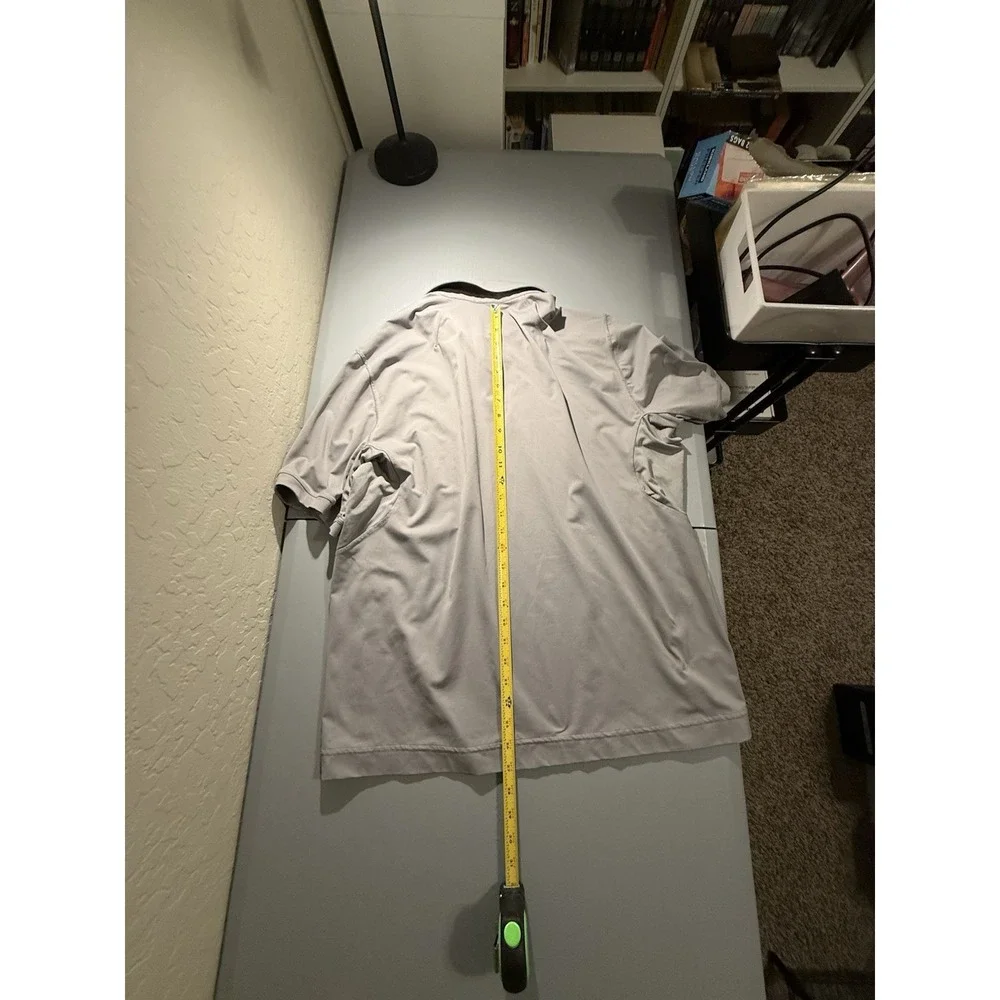 Lululemon Athletica Performance Polo Shirt Men's Size XL‎ Grey Golf